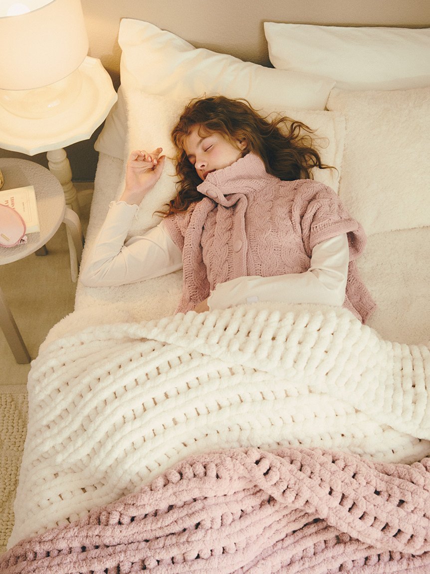 gelato pique｜【Sleep】チャンキーニット マルチカバー | Rakuten