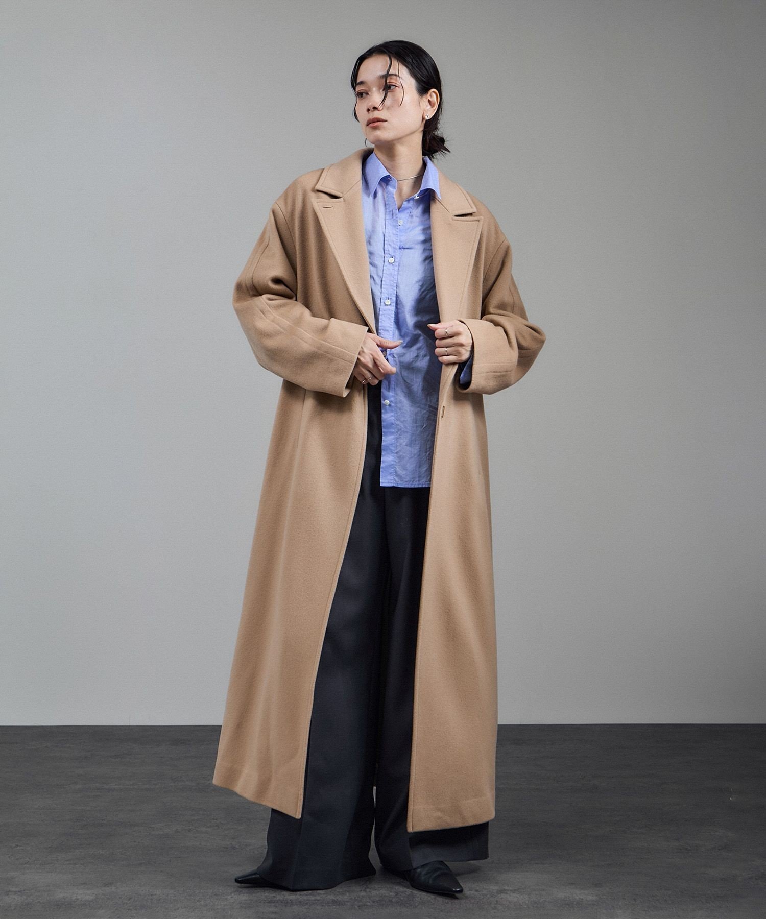 SALON adam et rope'｜ピュアカシミヤナロートレンチコート | Rakuten