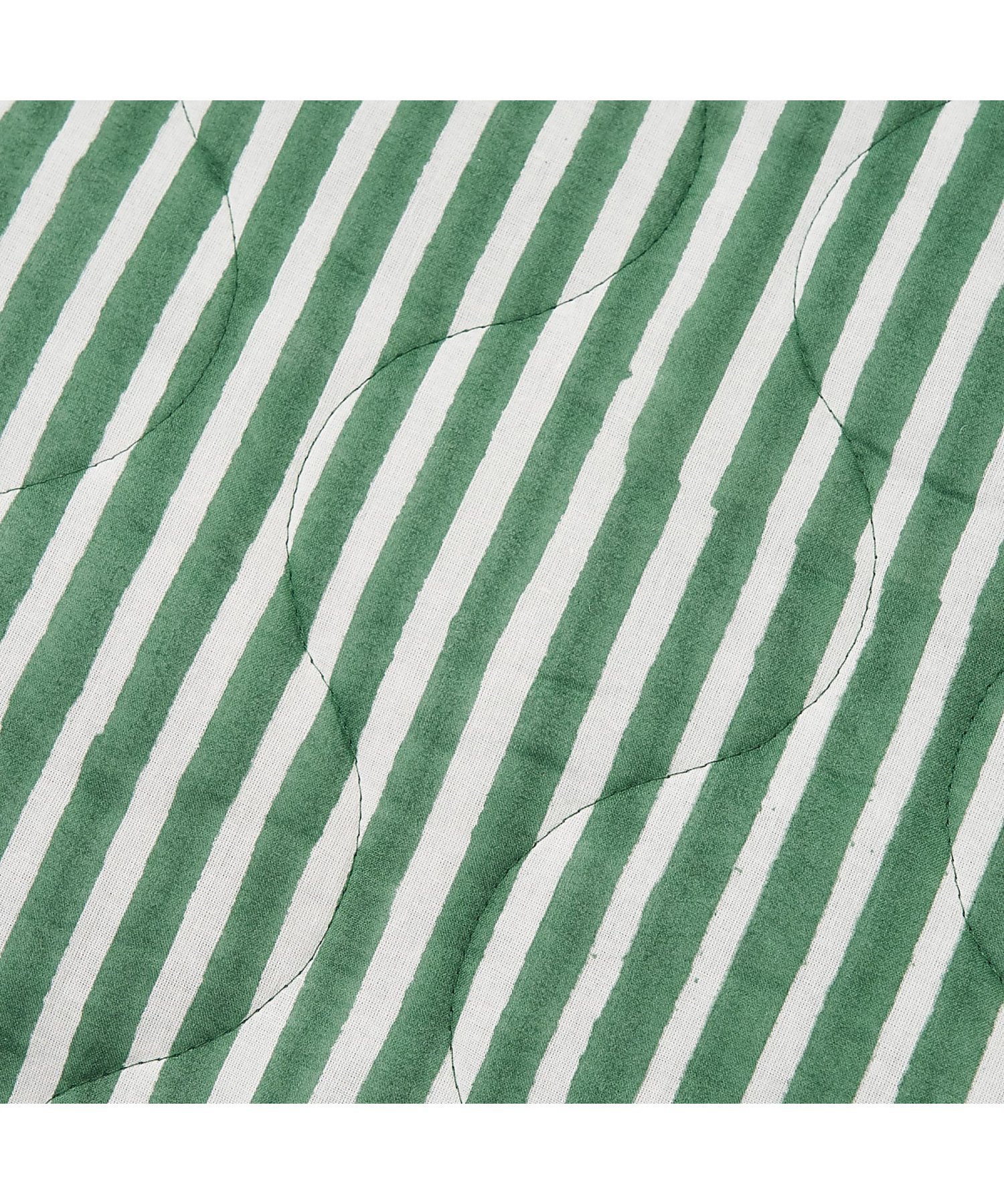 collex｜ブロックプリントキルトケット ストライプ 140*200cm