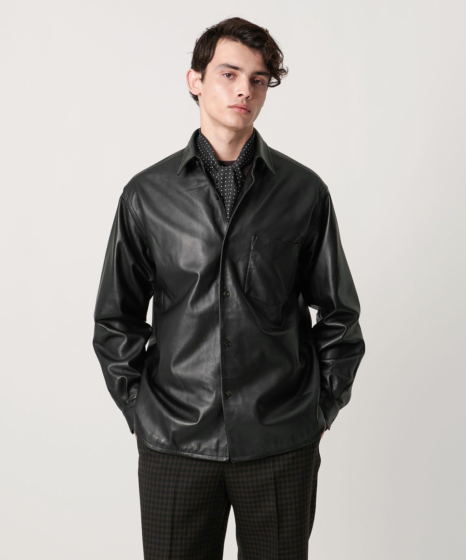 UNITED ARROWS｜シープレザー オーバーシャツ | Rakuten Fashion(楽天