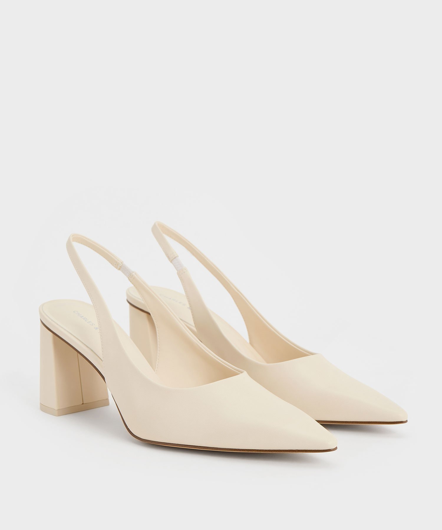 CHARLES & KEITH｜ポインテッドトゥ スリングバックパンプス | Rakuten