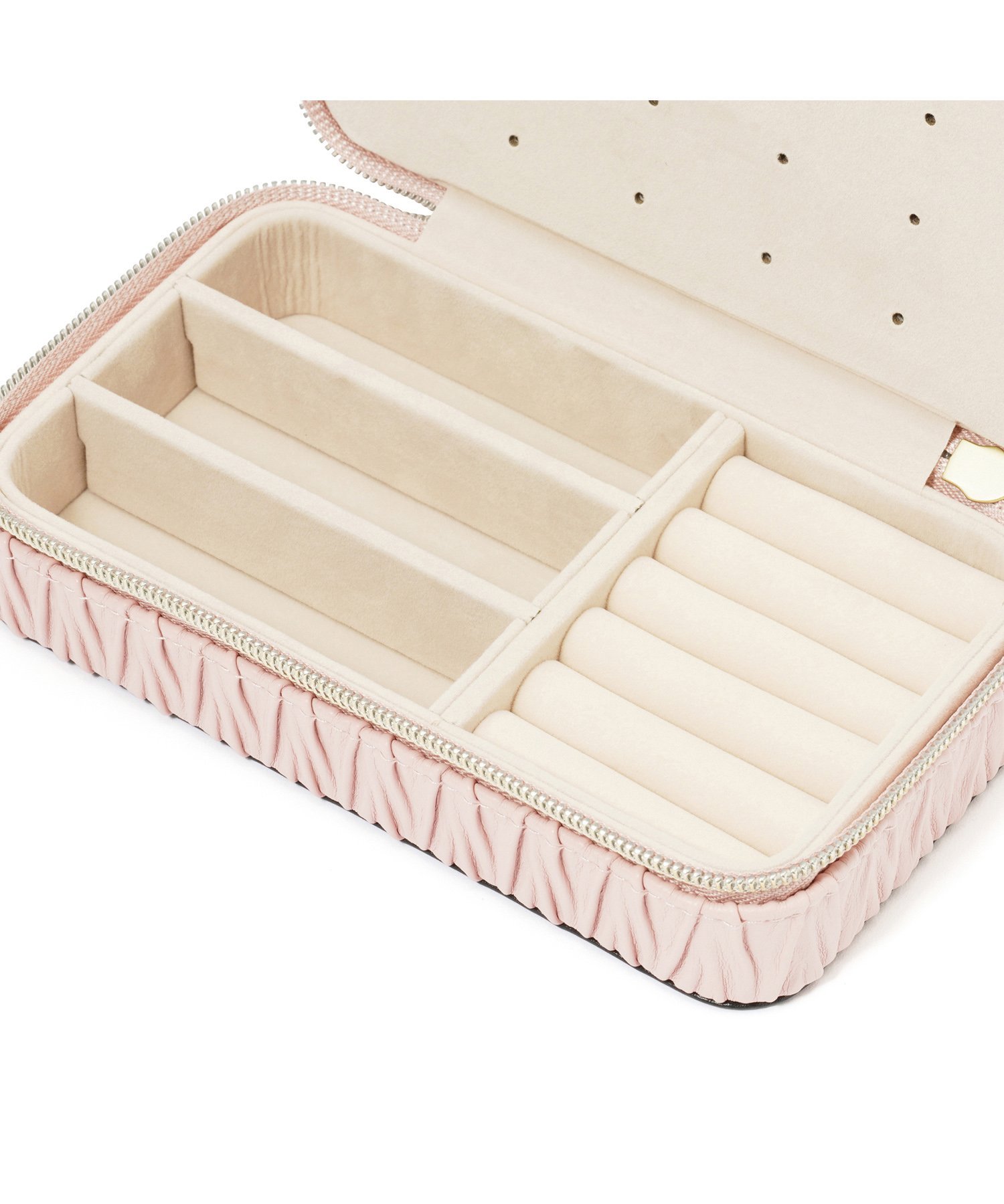 Francfranc｜エンボス トラベルジュエリーボックス M ピンク | Rakuten
