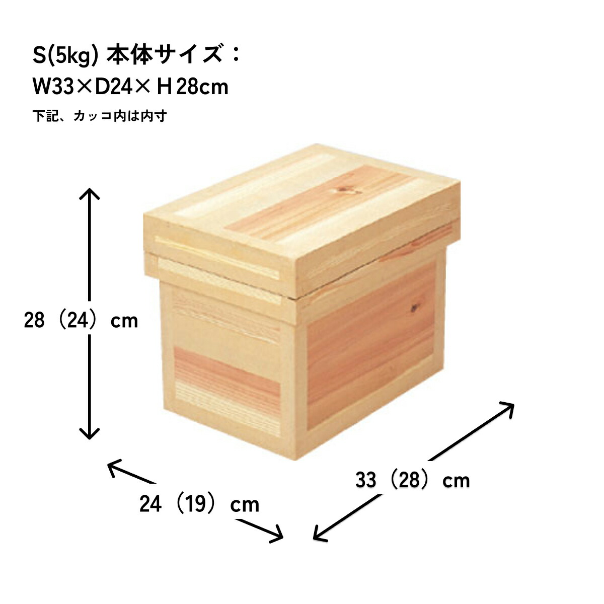 楽天市場】茶箱 5kg 新品【Sサイズ】W33×D24×H28cm日本製 保管に便利