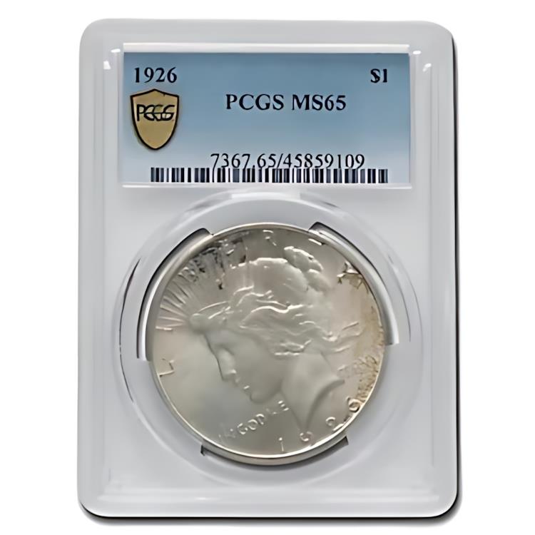 楽天市場】1926 ピースダラー MS-65 PCGS : 世界の紙幣・金・銀 ラフテル