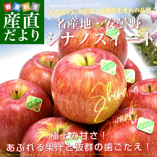 楽天市場】長野県産 JAあづみ 安曇野 シナノスイート 約3キロ （8玉
