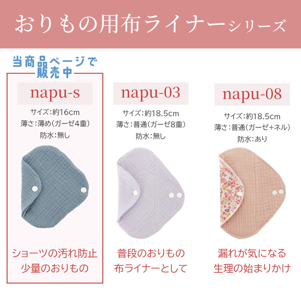 楽天市場】布ナプキン オーガニック おりもの用 ライナー オーガニック