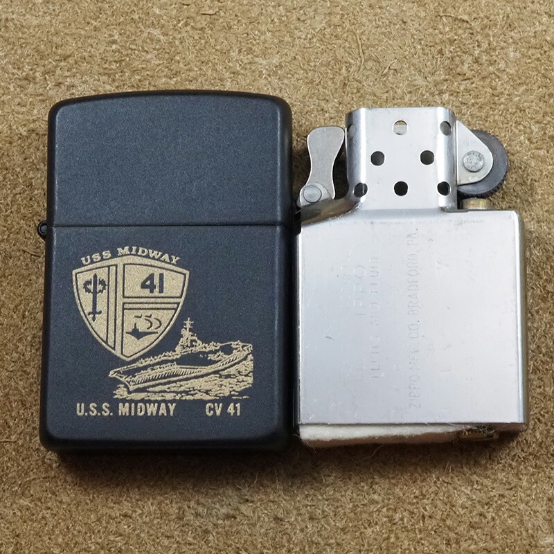 楽天市場】Zippo：1989年製 USS MIDWAY CV41ミリタリー軍艦 ジッポー