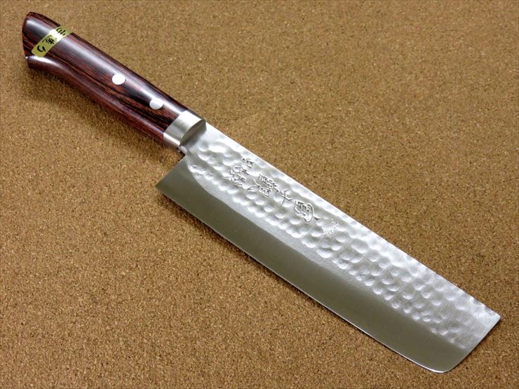 楽天市場】関の刃物 菜切り包丁 165cm (165mm) 富士觀 鎚目鍛造 本割込