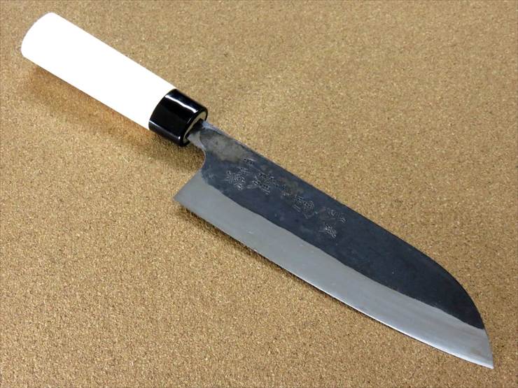 楽天市場】関の刃物 三徳包丁 18cm (180mm) 富士觀 黒打 青紙2号 軟鉄
