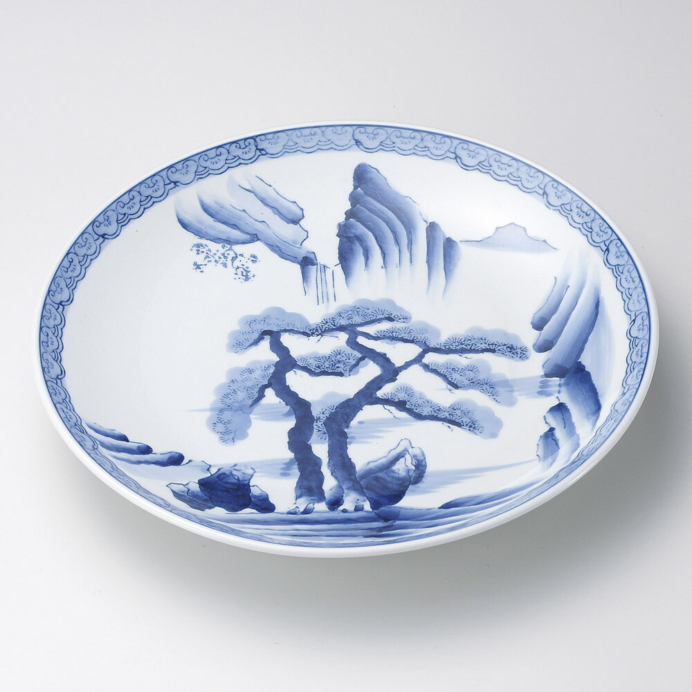楽天市場】5個セット有田焼大皿 山水12号皿（有田焼） [ 36.8 x 5.5cm