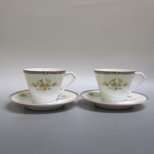 楽天市場】☆オールドノリタケ カップ＆ソーサー ペア/2客セット 日陶