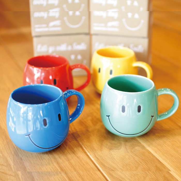 楽天市場】にこちゃん Funny Mug ファニーマグカップ スマイル コップ