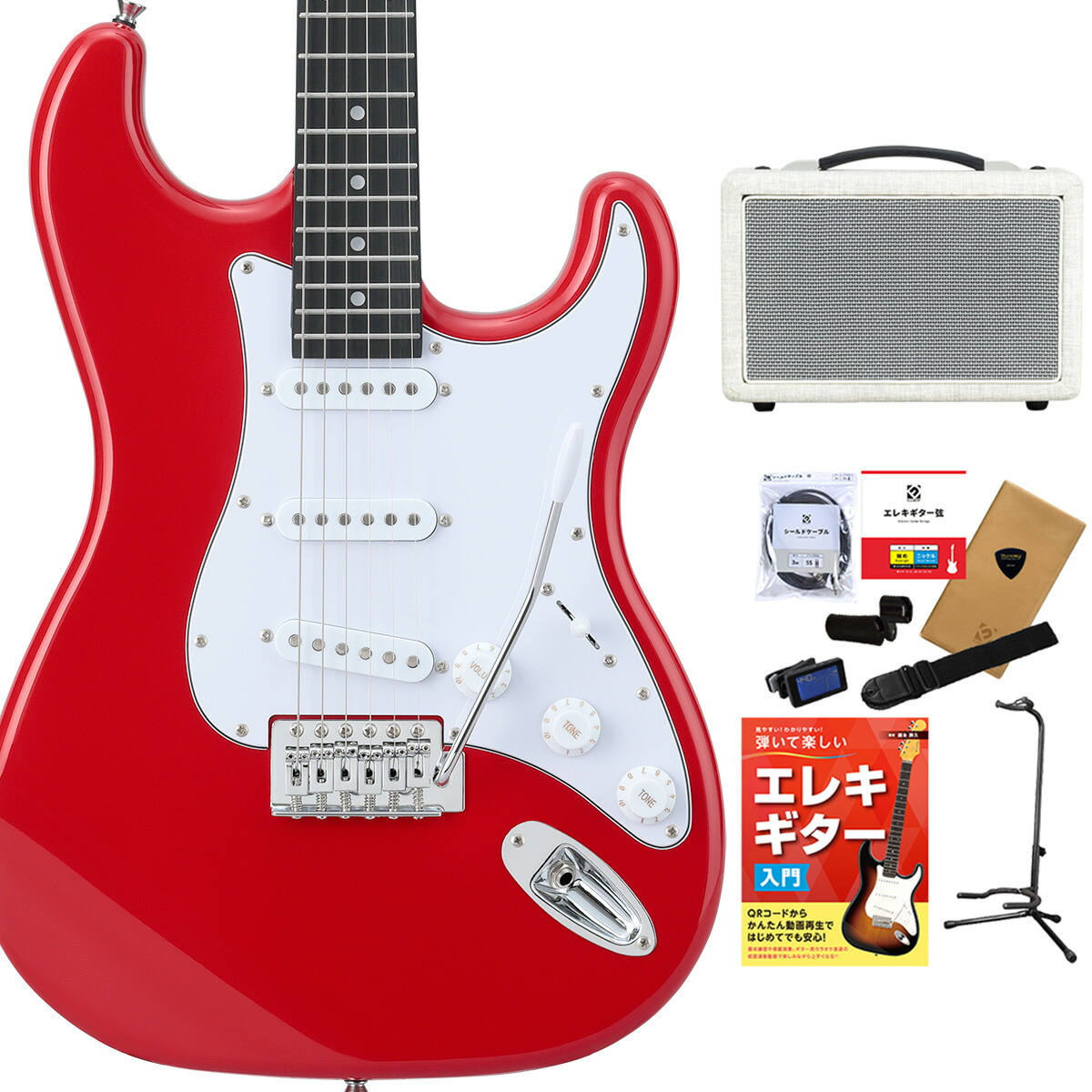 楽天市場】BUSKER'S BST-Standard 単品・初心者12点セット エレキ