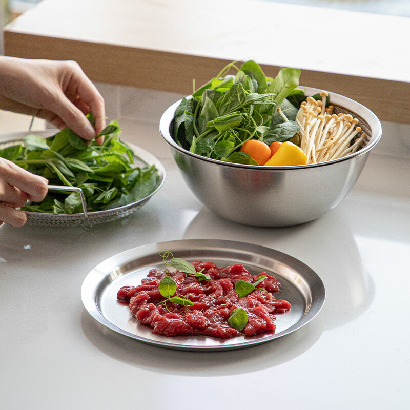 楽天市場】ザル ボウル セット 6点 ステンレス 食洗機対応 脚付き