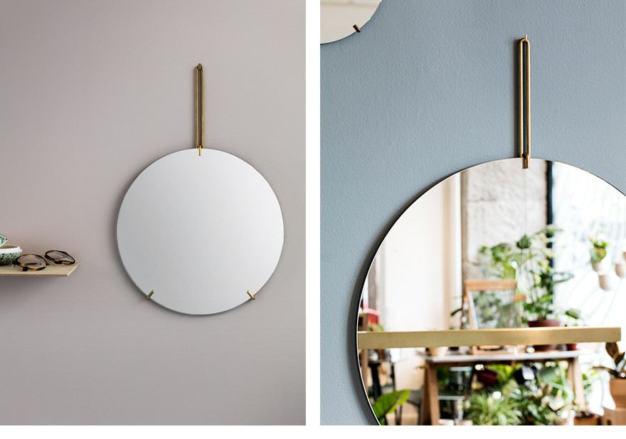 楽天市場】MOEBE ムーベ WALL MIRROR 直径50cm ウォールミラー 鏡 丸型