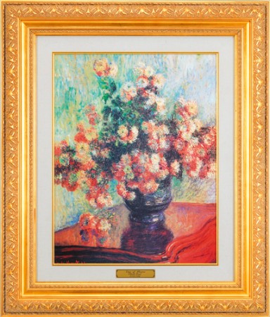 楽天市場】クロード モネ 絵画 『 花瓶の花 』 名画 額装 複製画