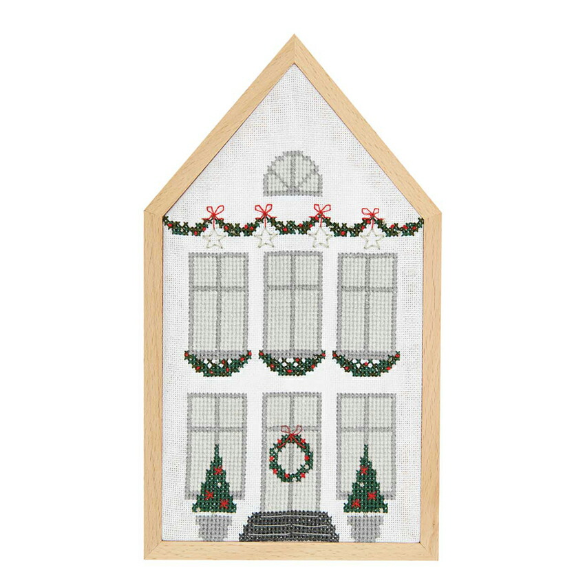 楽天市場】輸入刺繍キット RICO クロスステッチのクリスマスハウス