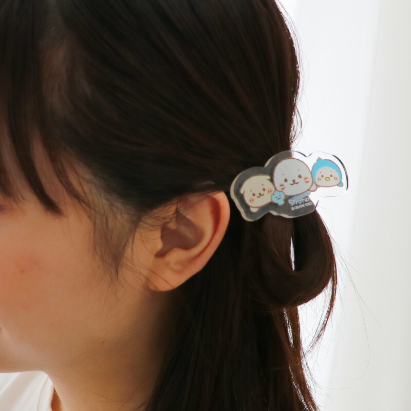 楽天市場】しろたん アクリルヘアゴム 《おともだち》 ヘア