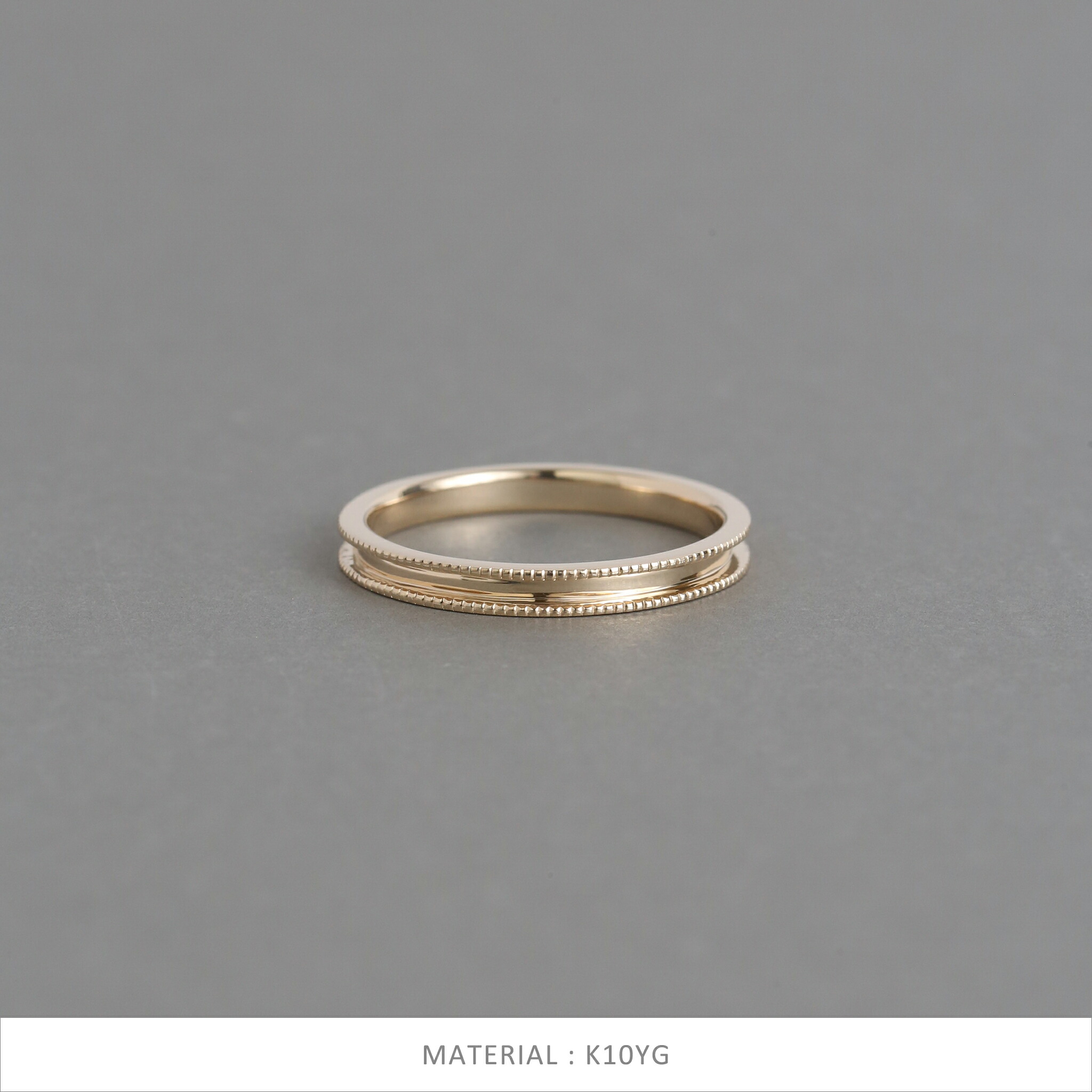 楽天市場】【Navarra Ring】 K10/K18/Pt900 ミルグレイン 地金 リング