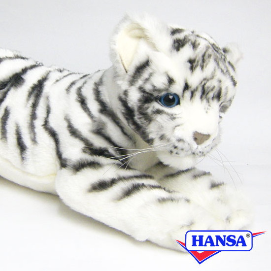 楽天市場】HANSA ハンサ ぬいぐるみ4754 ホワイトタイガーの仔 虎 とら