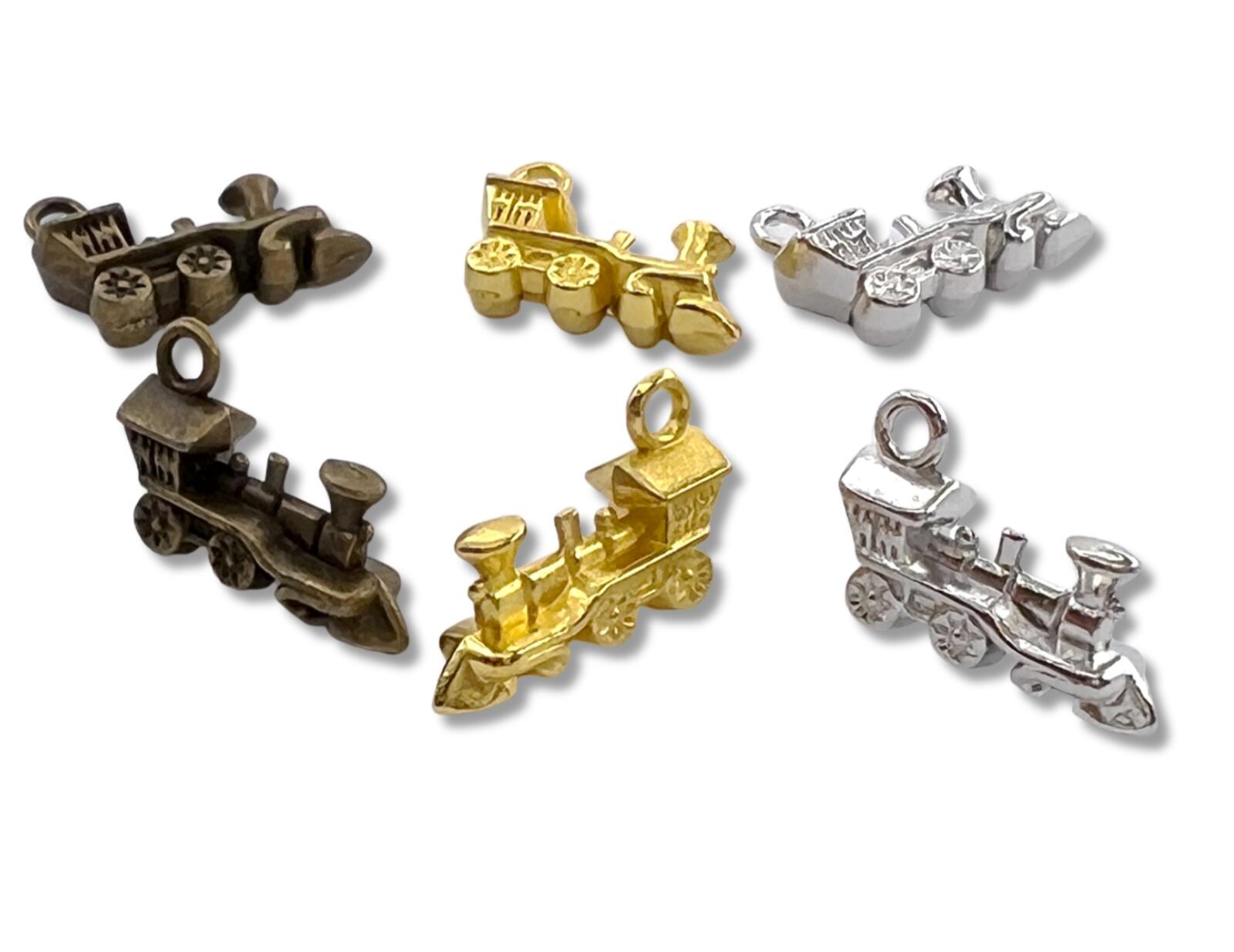 楽天市場】金属チャーム 機関車 A 10個入り 立体 サイズ17*11*5.3mm