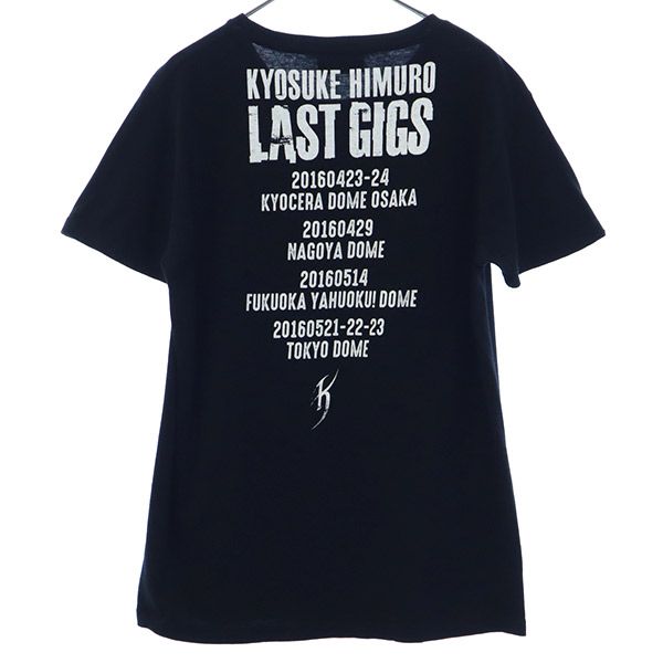 楽天市場】氷室京介 ラスト ギグズ プリント 半袖 Tシャツ S ブラック