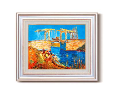 楽天市場】ゴッホ【アルルのはね橋】F6号☆シルバー 絵画 絵 名画 複製