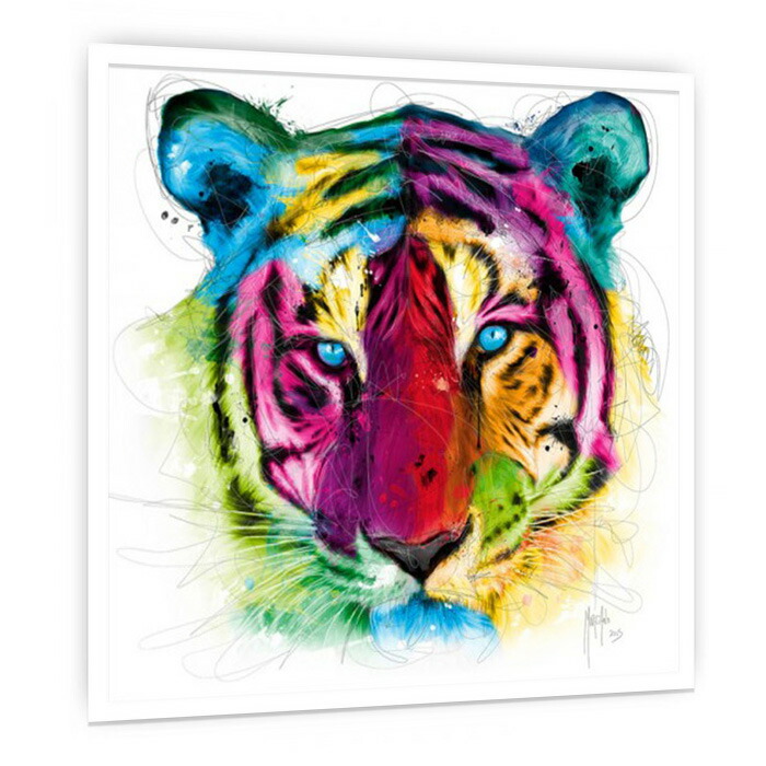 楽天市場】ビビッドアート 壁掛けポスター TigerPopトラ 75cmx75cm