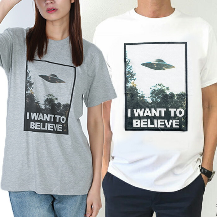 楽天市場】UFO Tシャツ I WANT TO BELIEVE メンズ トップス カットソー
