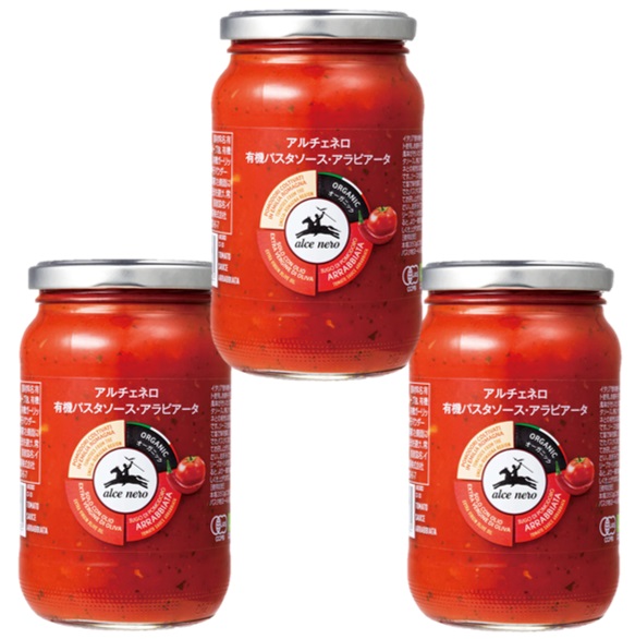 楽天市場】有機パスタソース アラビアータ 350g×3個 アルチェネロ