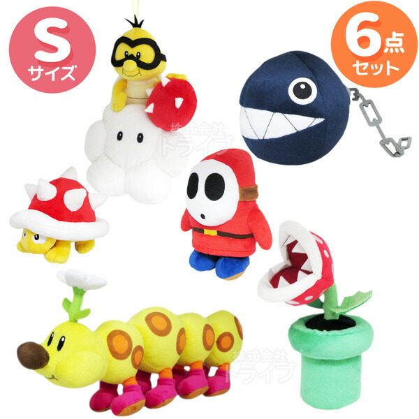 楽天市場】スーパーマリオ ぬいぐるみ S 敵キャラセット C 6体 セット