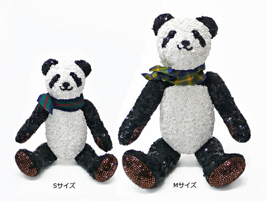 楽天市場】チリア ビーズとスパンコール刺繍のパンダ Sサイズ TILIA