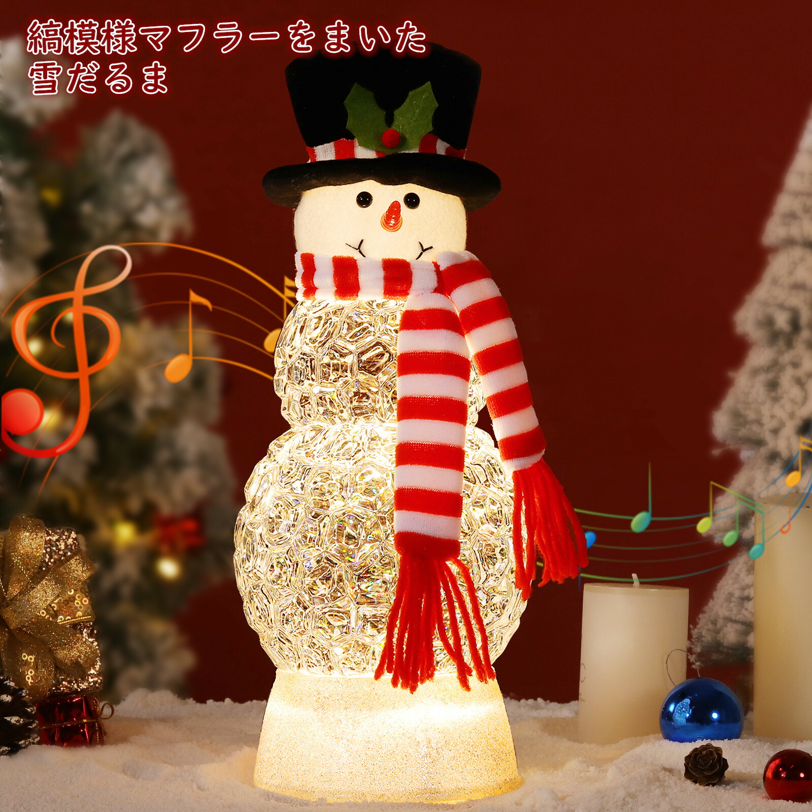 楽天市場】☆P10倍 12/25まで☆Lewondr スノードーム クリスマススノー