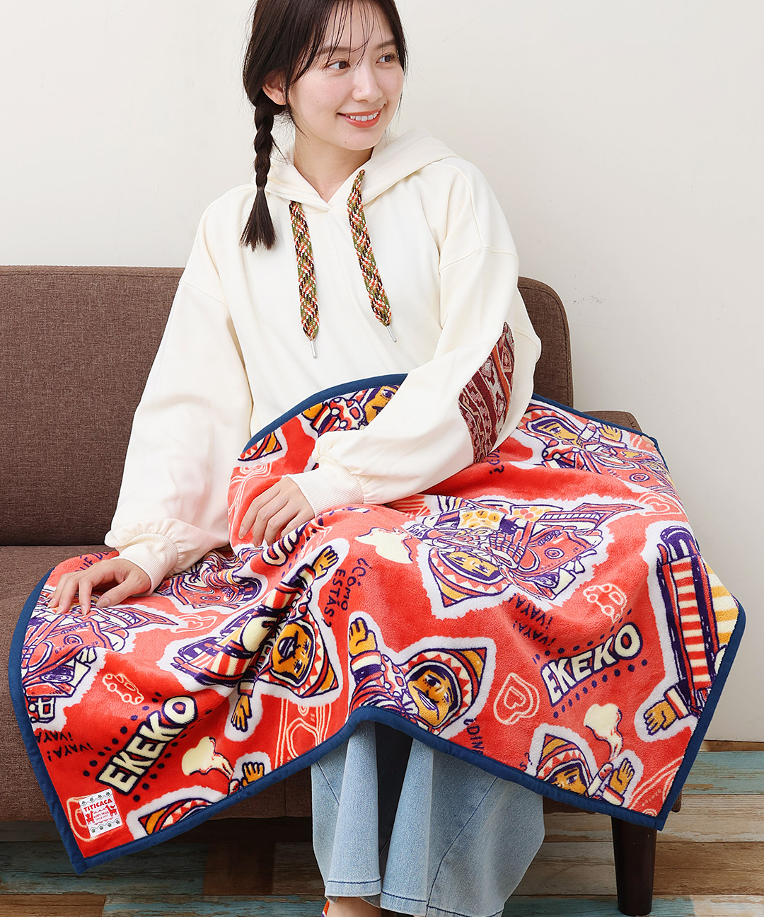 楽天市場】【SALE】カラフルブランケットS ／ 70×100cm エケコ