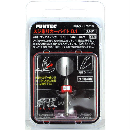楽天市場】FUNTEC ファンテック 【 スジ彫りカーバイト SB-01 】 超硬