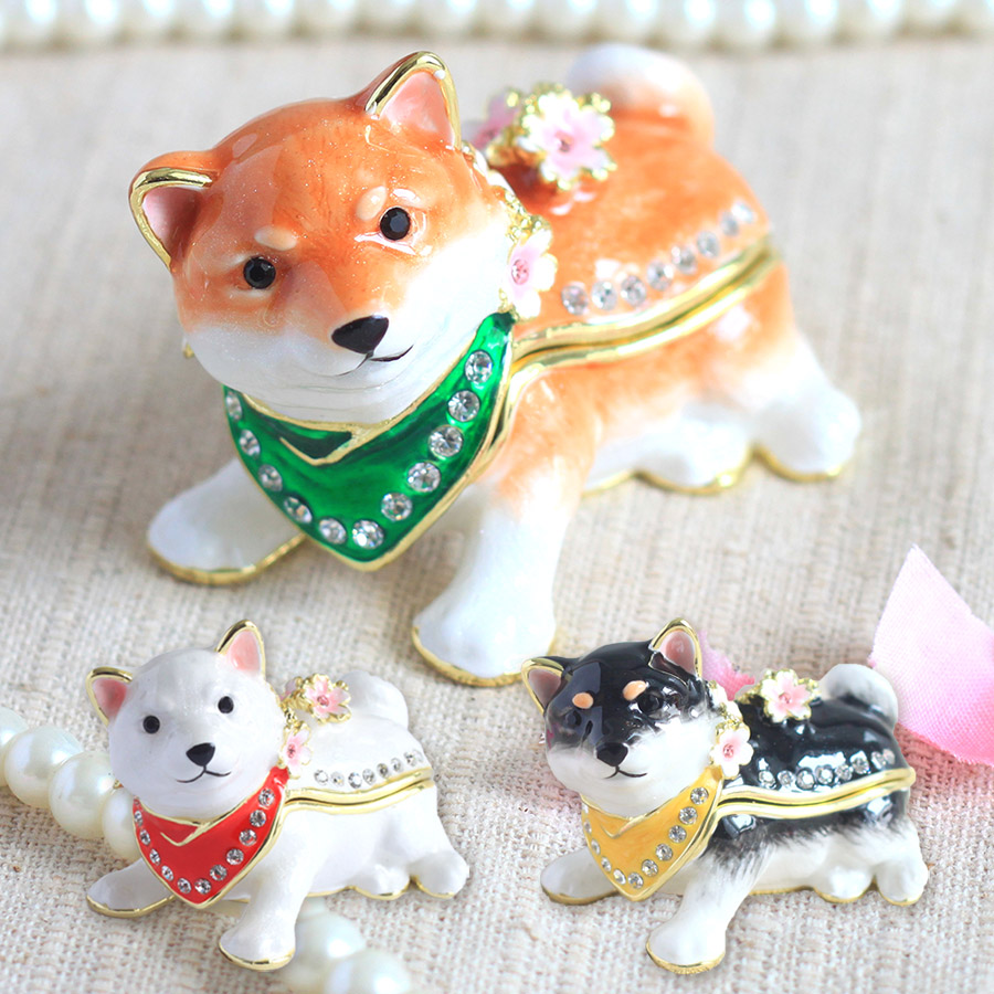 楽天市場】【正規品】 ジュエリーボックス 桜まめしば 豆柴 犬・柴犬
