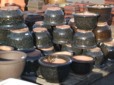 楽天市場】植木鉢【なまこ釉】中 : やまちょう豊和製陶 陶磁器会館