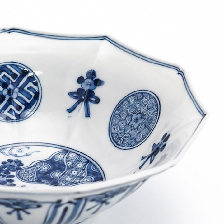 楽天市場】九谷焼 取鉢 青華祥瑞手豊穣文 / 山本長左 【宮内庁御用窯