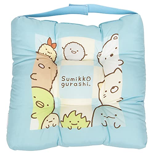 楽天市場】モリピロ すみっコぐらし 子供 座布団 ブルー 約 30cm x