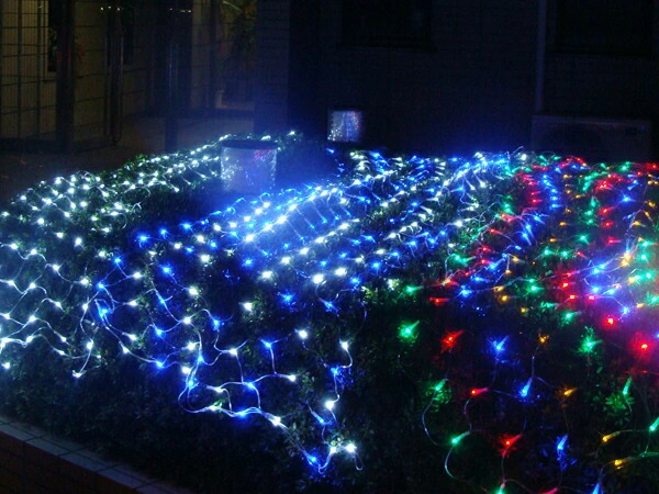 楽天市場】イルミネーション 屋外用 ネットライト 長方形 LED 300球 3