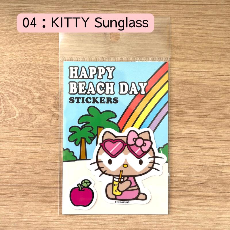 楽天市場】HELLOW KITTY ハローキティ ステッカーHAPPY BEACH DAY