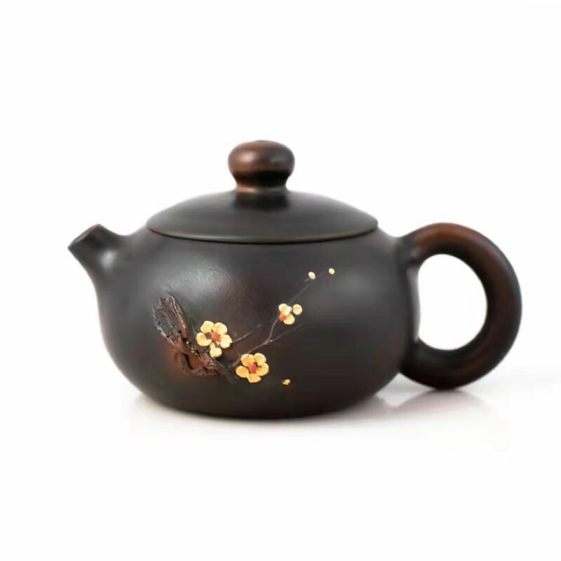 楽天市場】建水紫陶 手作り 中国茶器 150ml 茶壺 陶器 急須 磁器 建水