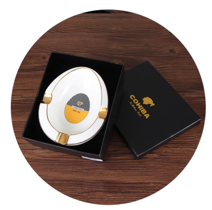 楽天市場】葉巻 灰皿 オシャレ アッシュトレイ 葉巻用 陶器 Cohiba