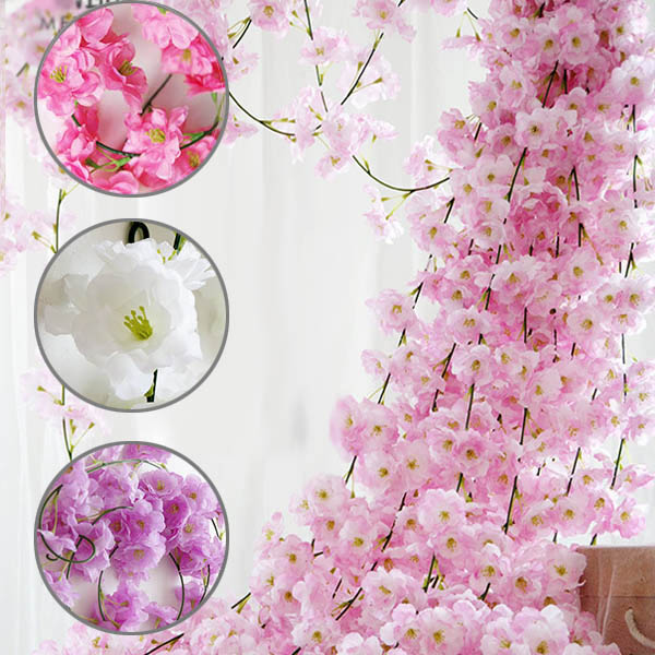 楽天市場】全長200cm ガーランド 桜 サクラ 桃の花 フェイクグリーン