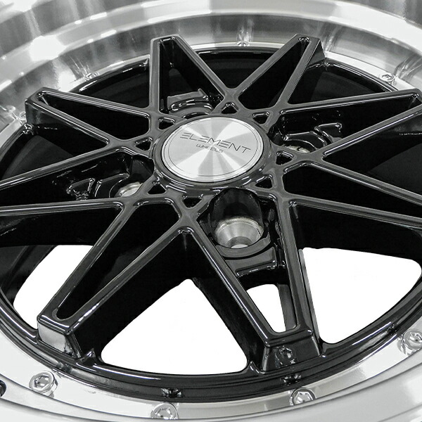 楽天市場】タイヤホイール 4本セット ELEMENT L372 195/50R15 15インチ