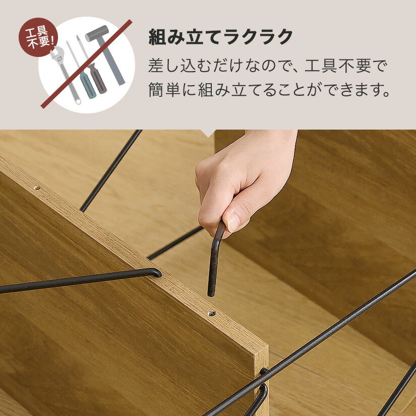 楽天市場】【幅60】 EZBO ワイヤーラック 4段タイプ 工具不要 簡単