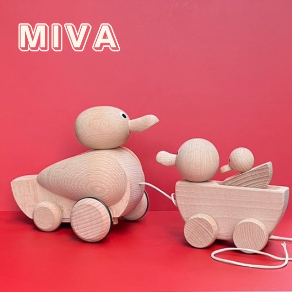 楽天市場】MIVA チェコ木製人形 引っ張るおもちゃ プルトイ おもちゃ