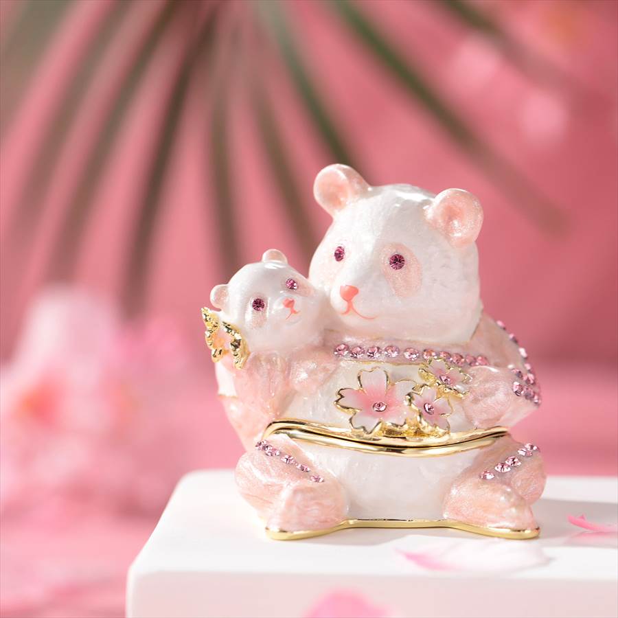 楽天市場】【正規品】 パンダ＆ベビー 桜 さくら ジュエリーボックス