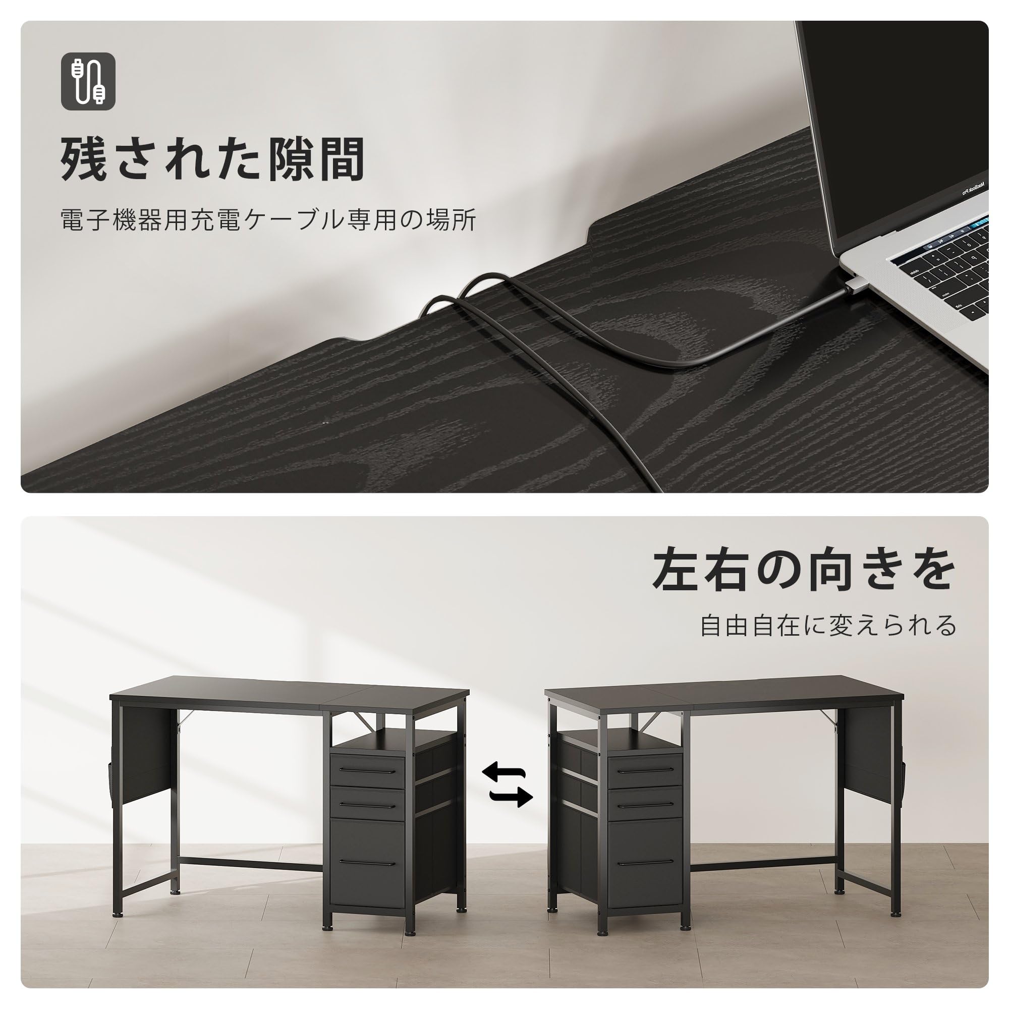 楽天市場】【送料無料】Maihail パソコンデスク引き出し付き 学習机 pc