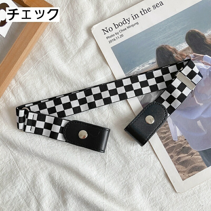 送料無料】チェックの吊りベルト風ゴムスタイ送料無料】チェックの吊り